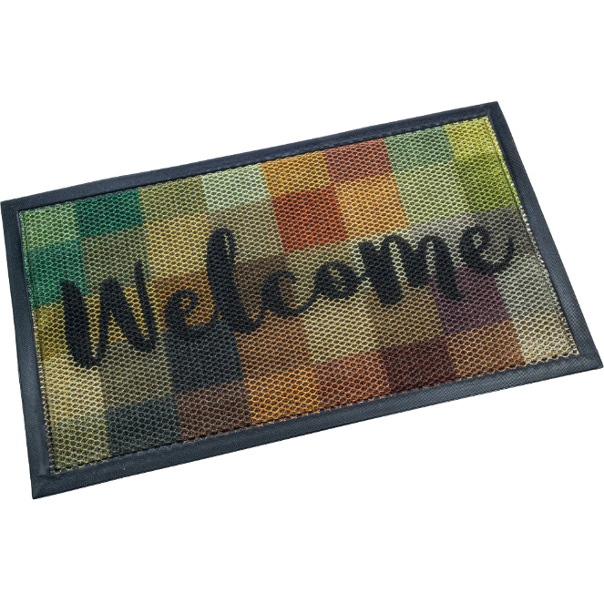 Elastic King silk loop printed entrance door floor mat, hotel, shopping mall, company entrance outdoor anti-slip elastic carpet Specification image