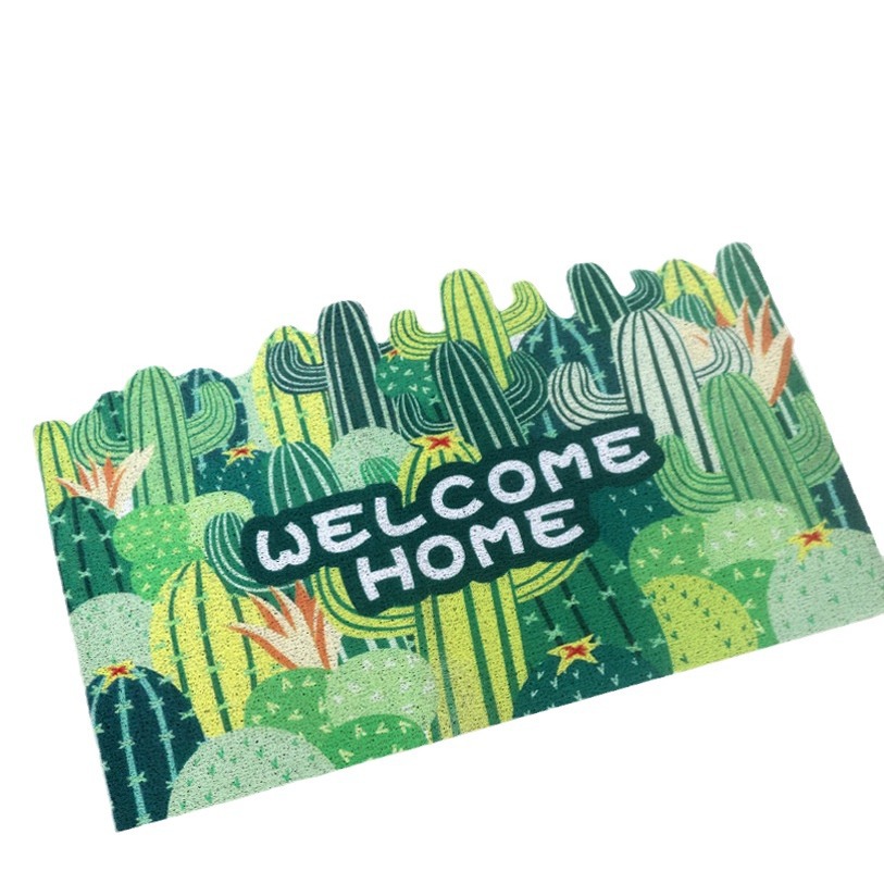 Silk ring floor mat, household entrance door floor mat, pvc entrance hall foot mat, door mat that can be cut at the main entrance, carpet Application Scenario