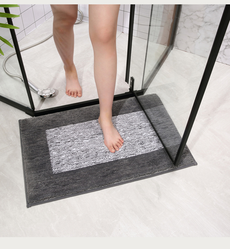 Factory direct sales of thickened bathroom floor MATS, household bathroom absorbent foot MATS, bedroom toilet door anti-slip MATS and carpets pic 11