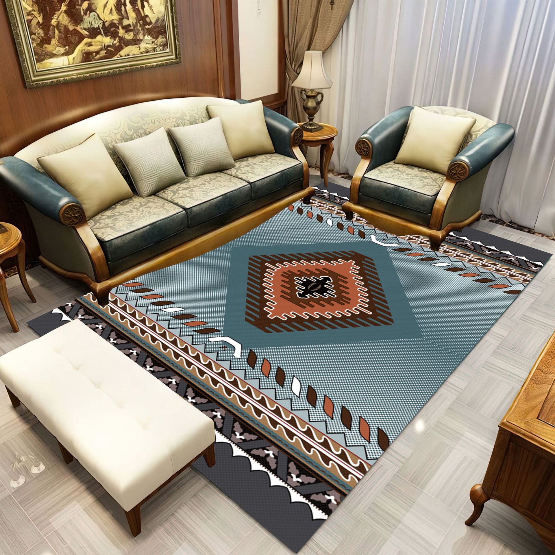 家用地毯实物图