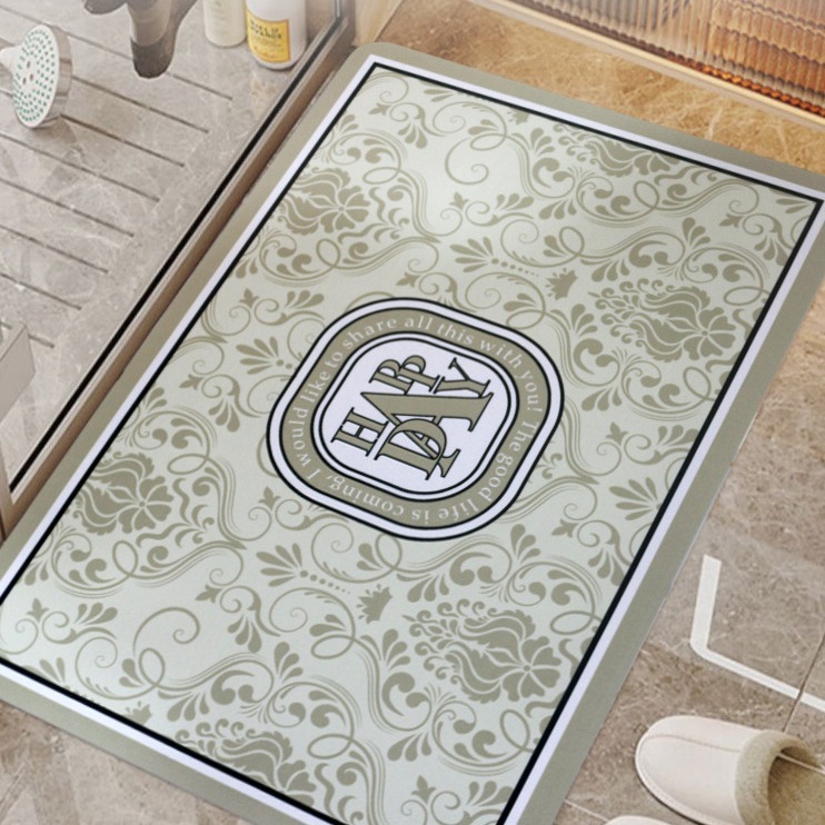 硅藻泥吸水脚垫地垫卫生间速干浴室门口防滑垫厕所地垫子卫浴