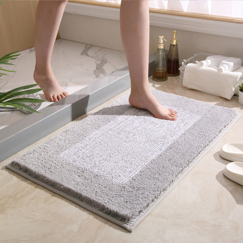 Factory direct sales of thickened bathroom floor MATS, household bathroom absorbent foot MATS, bedroom toilet door anti-slip MATS and carpets Specification image
