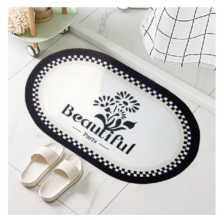 Nordic entrance door mat, leather washable and non-washable mat, door entry foot mat, household door mat, dirt-resistant carpet mat pic 4