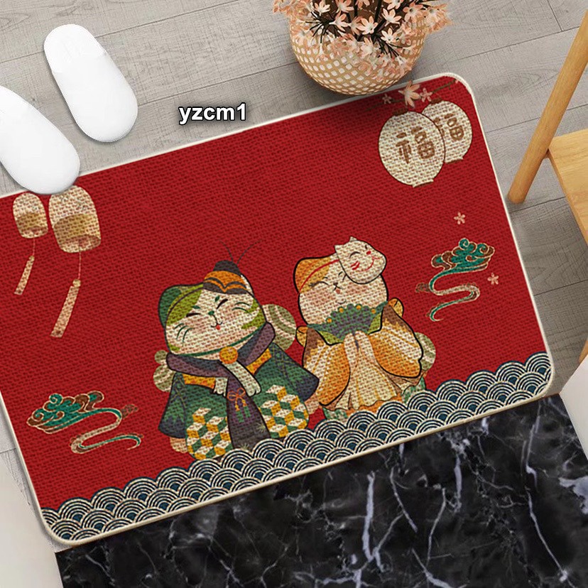 仿亚麻地垫防滑门垫地毯入门浴室垫mat bathmat door mats详情1