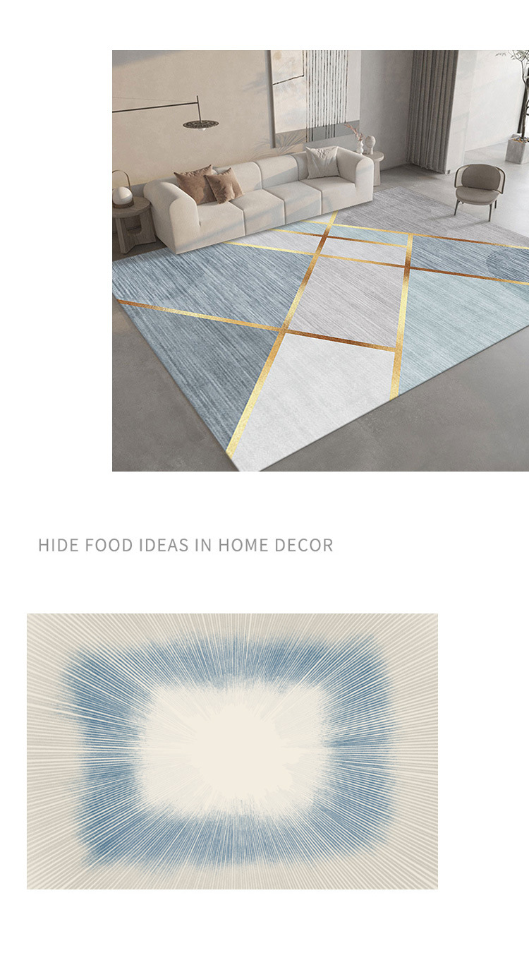 厂家新款北欧简约卧室家用印花客厅地毯 批发现代几何沙发茶几毯详情7