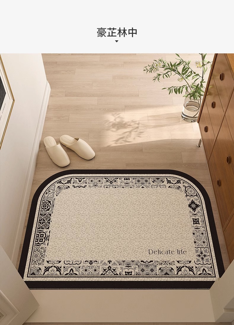 入户门丝圈地垫家用门前垫进门门口脚垫地毯日式防滑耐脏玄关门垫详情8