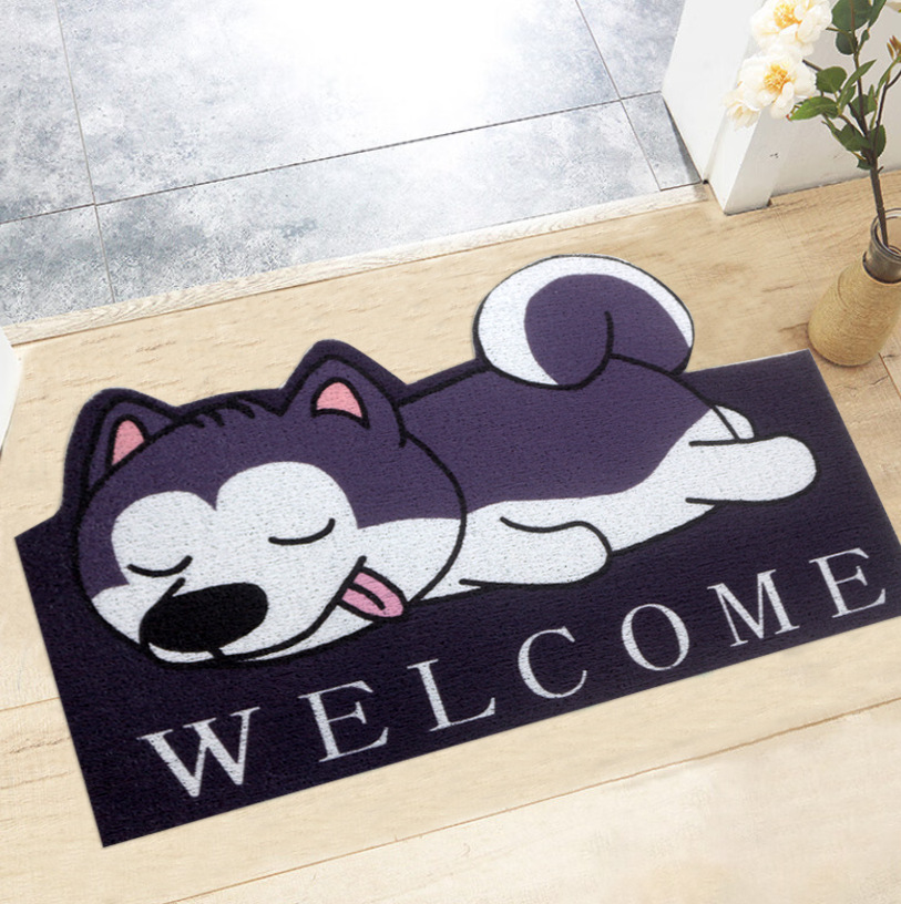Silk ring floor mat, household entrance door floor mat, pvc entrance hall foot mat, door mat that can be cut at the main entrance, carpet Item Picture