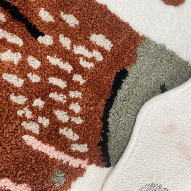 Original design irregular carpet, modern and simple style, thickened, soft and comfortable, suitable for living rooms and bedrooms Specification image