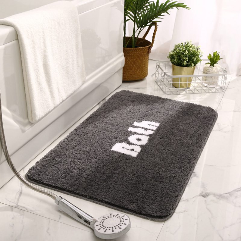 Customized water-absorbing floor MATS for bathrooms, anti-slip foot MATS at the entrance of toilets and washrooms, and bathroom carpets Specification image
