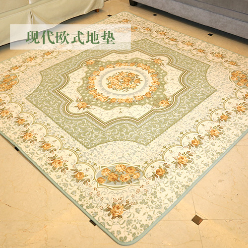 Factory direct sales of European-style, country-style, simple and modern carpets. Full carpet for living room, coffee table, floor mat, sofa, bedside and foot mat Item Picture