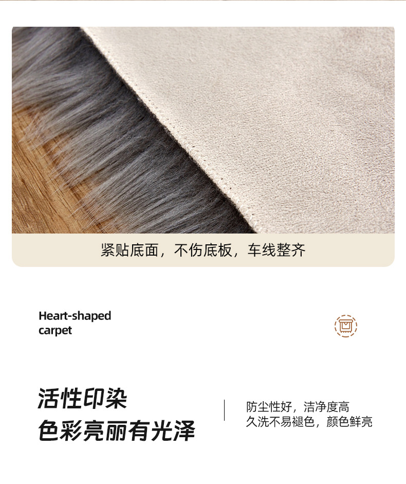 现代简约可机洗客厅玄关地毯阳台书房卧室床边地垫可机洗纯色脚垫详情4