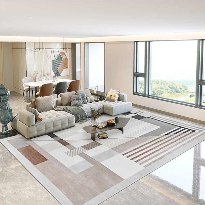 2025 New home sofa, coffee table, carpet, trendy, fashionable and high-end carpet, anti-slip and absorbent carpet for living room and bedroom Item Picture