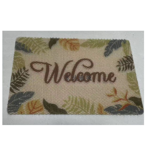 Fresh and clean silk loop printed carpet for the entrance door foyer, American-style entrance floor mat, anti-slip foot mat for the bathroom and toilet Specification image