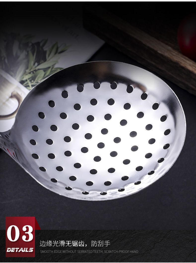 A complete set of anti-scald kitchen spatulas, household stainless steel 5-piece set, spatulas, cooking spoons and spatulas, daily necessities and kitchen tools pic 11