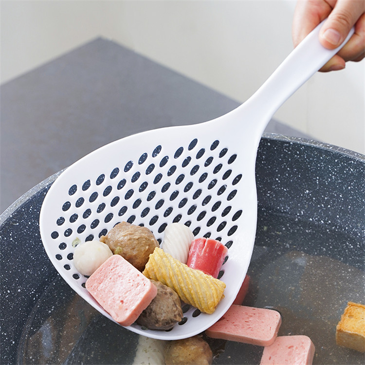 Leaky spoon for household kitchen, leaky spoon for frying, draining water, scooping dumplings, large scooping spoon, filter screen, leaky spoon, filter screen, kitchen