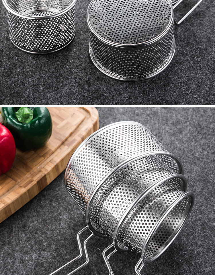 304 stainless steel deep fryer, frying basket, spicy hot pot, strainer spoon, strainer spoon, cooking noodles, scooping noodles, rice noodle fence, deep-frying strainer pic 13
