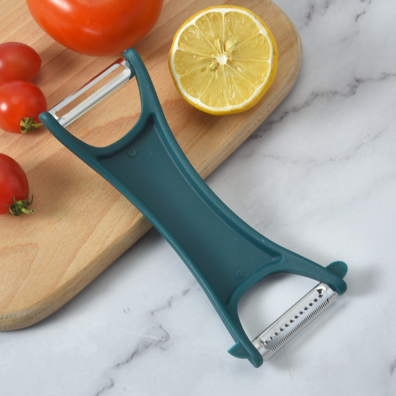 Two-in-one multi-functional peeler, creative kitchen tool, double-head grater, potato and fruit peeler wholesale Specification image