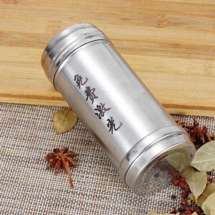 Stainless steel barbecue powder, powder and seasoning box, kitchen organizing seasoning box, seasoning bottle, daily necessities, China Specification image