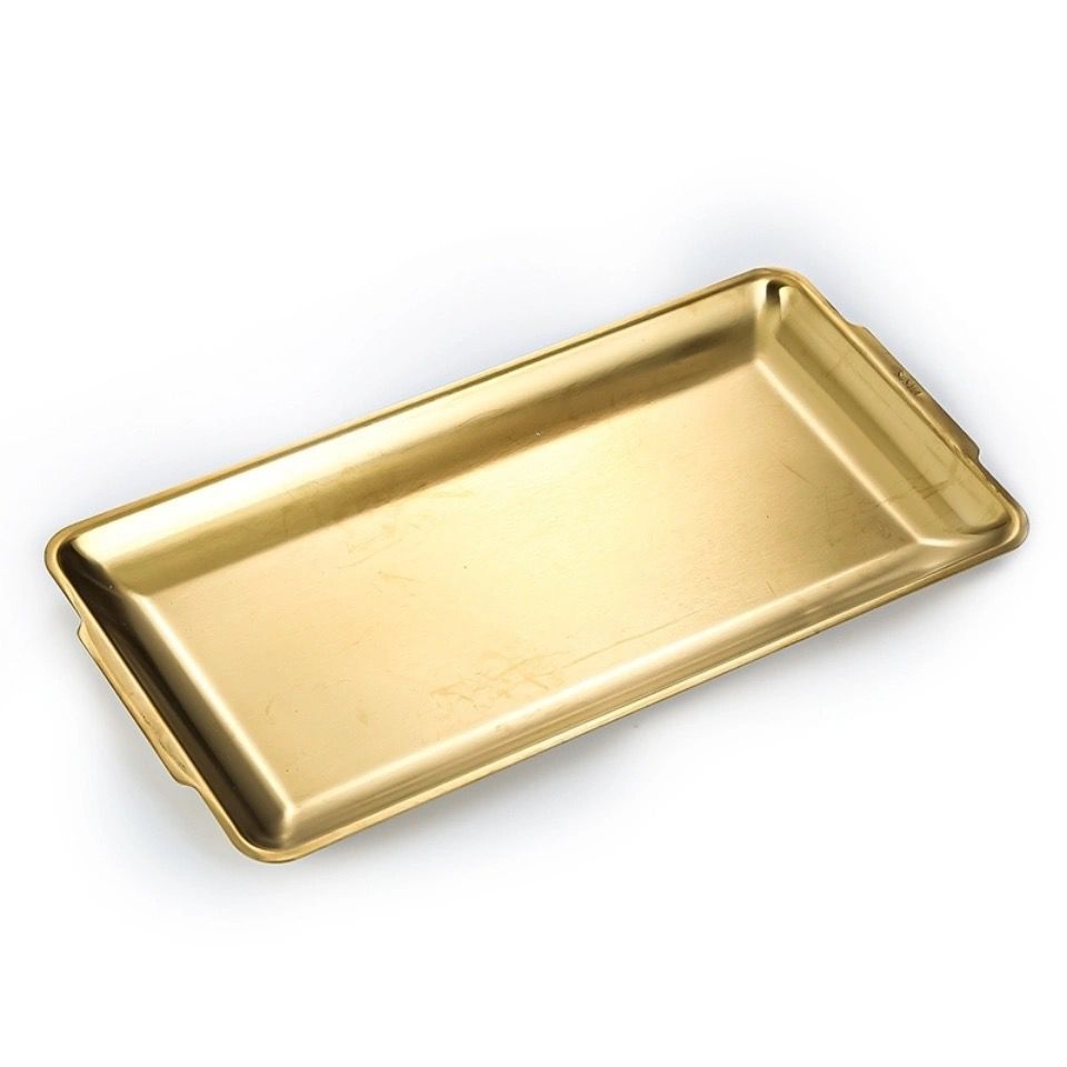 304 thickened stainless steel rectangular plate, sushi plate, frosted flat plate, tray storage plate, Korean barbecue plate Application Scenario