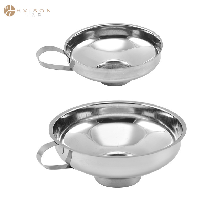 304 stainless steel funnel wide-mouth oil drain, easy to dispense grains, multi-purpose juice drain, innovative in one drain for multiple uses Specification image