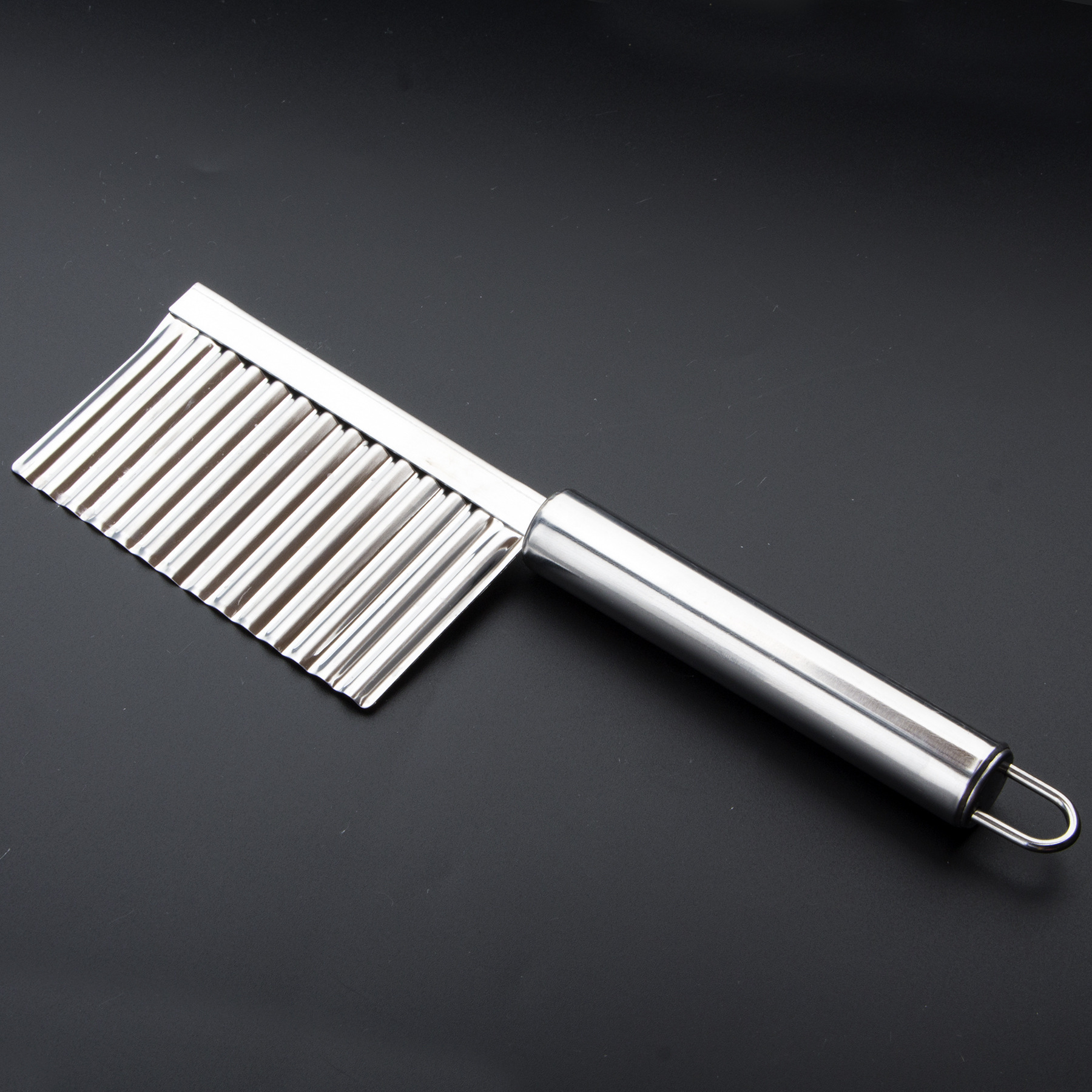 Stainless steel potato knife, wolf-tooth potato knife, kitchen vegetable cutter, French fries and potato slicer, small tools Specification image