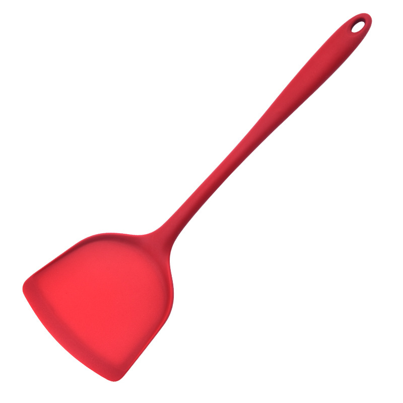 Silicone spatula, Chinese spatula, high-temperature resistant non-stick pan, silicone spoon and spatula set, soup spoon and strainer, five-piece cooking kitchenware set Item Picture