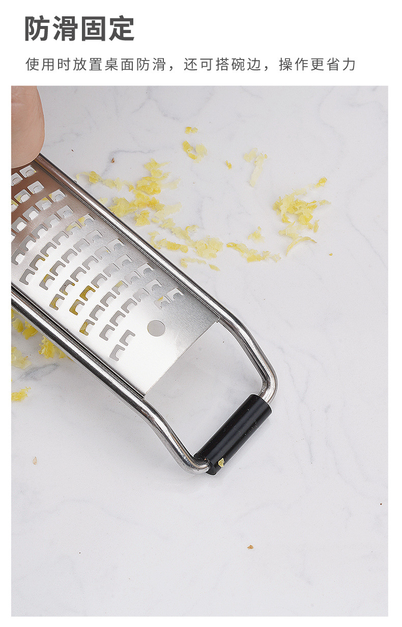 Stainless steel cheese grater, cheese grater, lemon grater, cheese grater, kitchen fruit grater and slicer pic 6