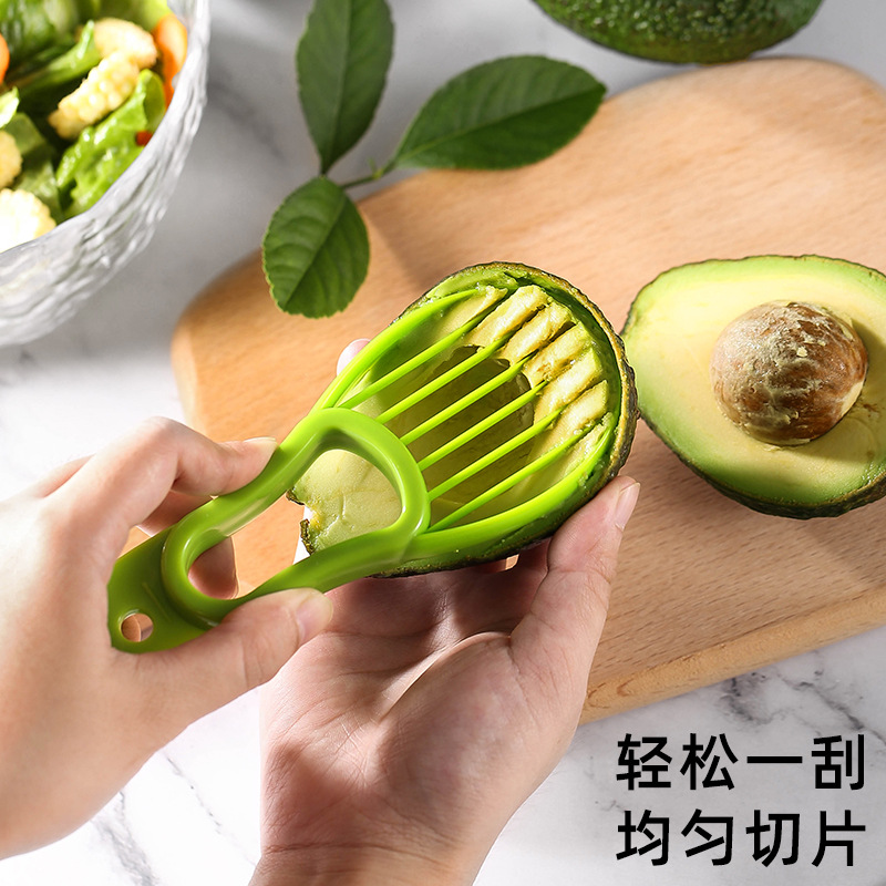 Xuanjun's three-in-one multi-functional PP avocado peeler, flesh separator and meat scraper are creative kitchen gadgets details Picture