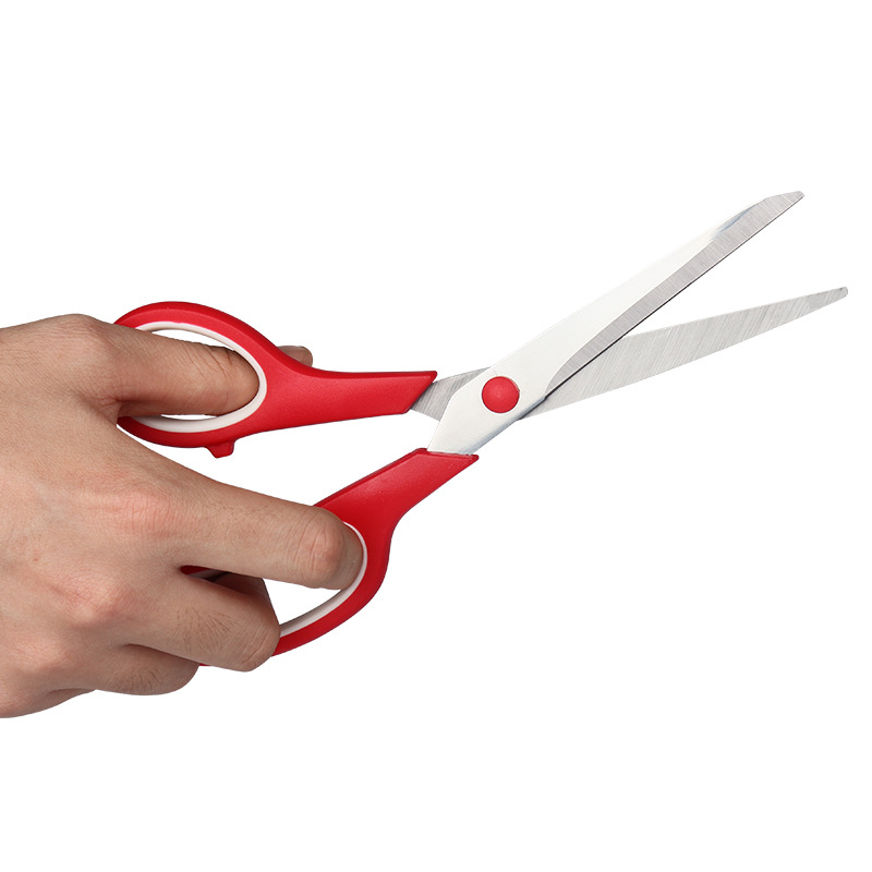 Stainless steel multi-functional set, student scissors, handicraft DIY two-color scissors, home teaching materials, office gift scissors Specification image