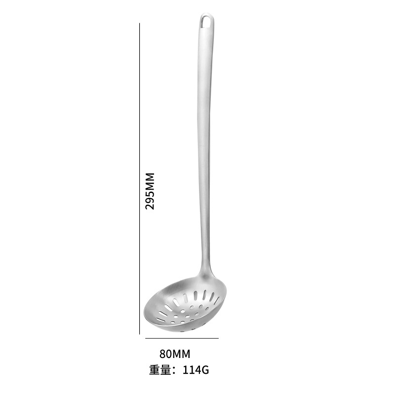 304 stainless steel hot pot set, kitchen cooking, stainless steel soup spoon tray, supporting spoon, soup spoon strainer, soup shell is hot and leaky Item Picture