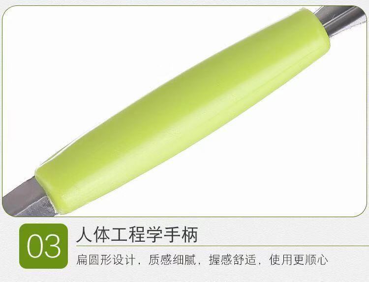 Stainless steel watermelon ball scorer, fruit ball scorer, double-head kitchen watermelon cutting, carved knife, platter scoop, a magic tool pic 10