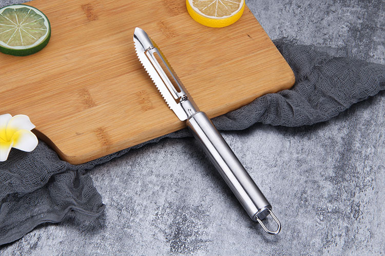 Fruit tool set: Fish scale planer, fruit and vegetable planer, stainless steel peeler, multi-purpose carved knife, pit-removing fruit scoop pic 6