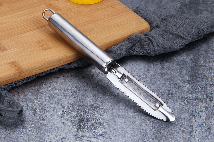 Fruit tool set: Fish scale planer, fruit and vegetable planer, stainless steel peeler, multi-purpose carved knife, pit-removing fruit scoop pic 5