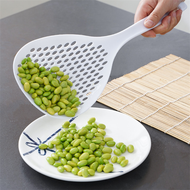 Leaky spoon for household kitchen, leaky spoon for frying, draining water, scooping dumplings, large scooping spoon, filter screen, leaky spoon, filter screen, kitchen Specification image