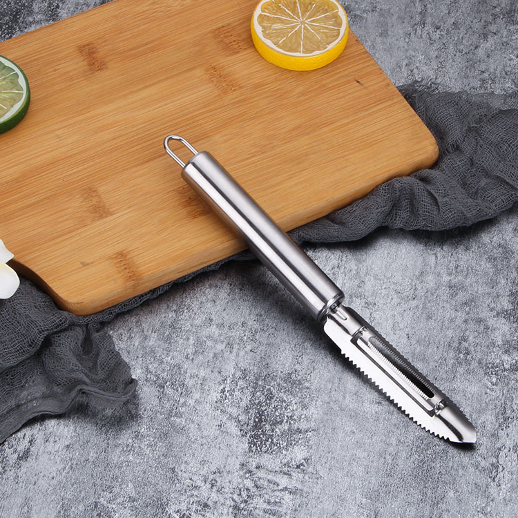 Fruit tool set: Fish scale planer, fruit and vegetable planer, stainless steel peeler, multi-purpose carved knife, pit-removing fruit scoop Specification image