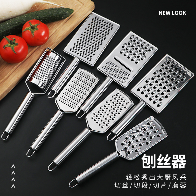 Stainless steel ginger grater, radish grater, cheese grater, kitchen tools, lemon grater, cheese grater, flat grater pic 3