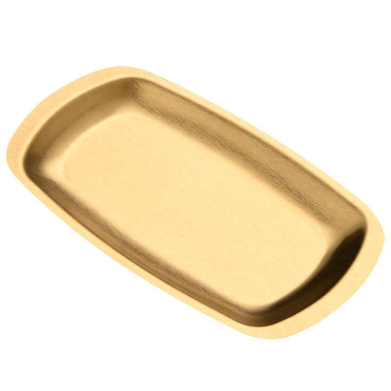 Korean-style stainless steel square plates, barbecue plates, flat square plates, snack plates, vegetarian inventory plates, heart dish plates, cooking tableware Application Scenario