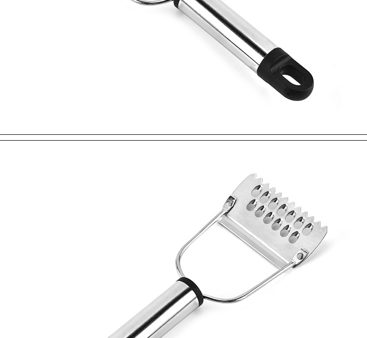 Stainless steel peeler, multi-purpose planer, steel-handled planer, multi-functional peeler, household peeler, melon peeler, fish scale peeler pic 8
