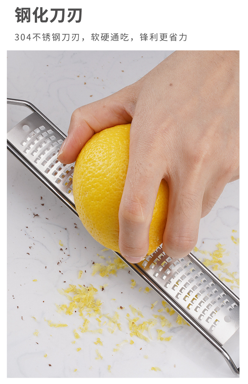 Stainless steel cheese grater, cheese grater, lemon grater, cheese grater, kitchen fruit grater and slicer pic 5