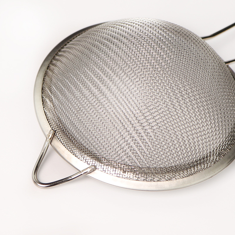 201 stainless steel oil grille bird's nest strainer, filter screen, egg white separation, cross-border flour sieve, baking tool details Picture