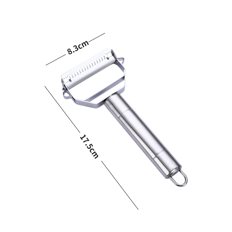 Manufacturer's in-stock stainless steel double-head grater, multi-functional peeler, two-in-one fruit peeler, potato and melon peeler Item Picture