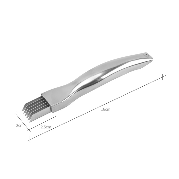 Stainless steel scallion slicer, creative kitchen tool, vegetable scallion grater, stainless steel scallion slicer Item Picture