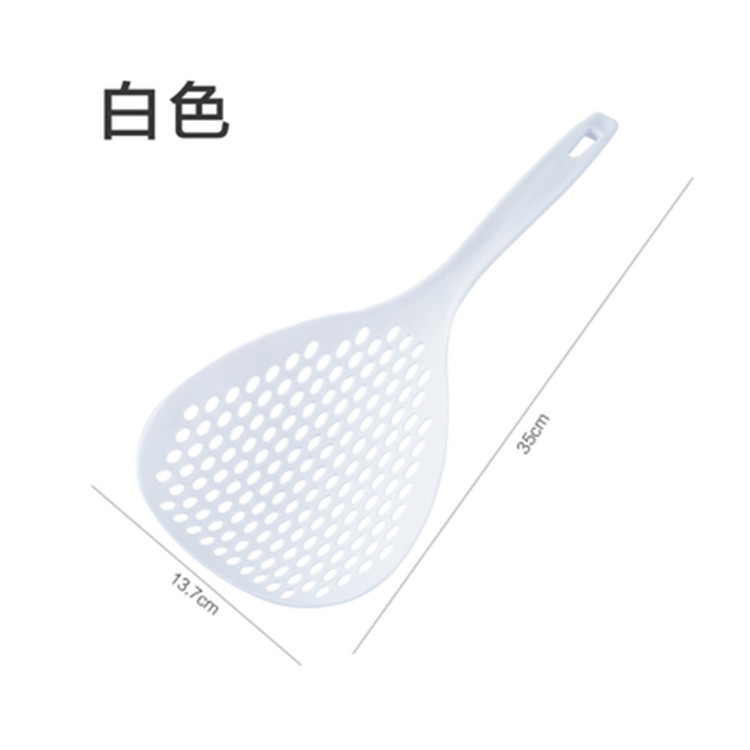 Leaky spoon for household kitchen, leaky spoon for frying, draining water, scooping dumplings, large scooping spoon, filter screen, leaky spoon, filter screen, kitchen Application Scenario