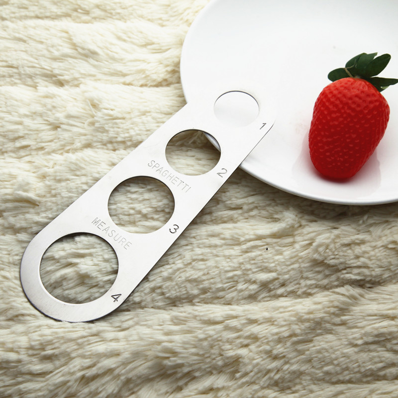 Stainless steel measuring tool, 4-hole spaghetti ruler, Western restaurant kitchen small tool, kitchenware, spaghetti and pasta ruler details Picture