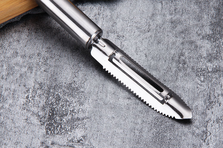 Fruit tool set: Fish scale planer, fruit and vegetable planer, stainless steel peeler, multi-purpose carved knife, pit-removing fruit scoop pic 2