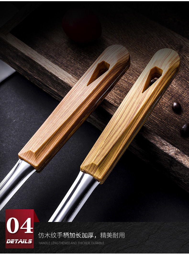 A complete set of anti-scald kitchen spatulas, household stainless steel 5-piece set, spatulas, cooking spoons and spatulas, daily necessities and kitchen tools pic 12