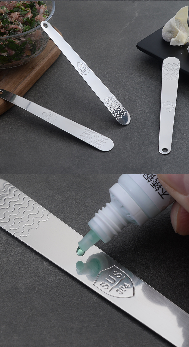 304 stainless steel filling spoon, a small household kitchen tool, filling stirring spoon, filling scooping spoon for making wontons and dumplings pic 10