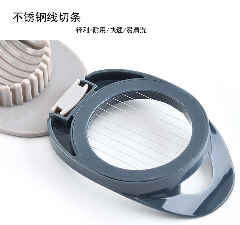 Multi-functional egg slicer, a slicing wonder, preserved egg slicer, plastic egg cutter, a practical kitchen tool pic 2