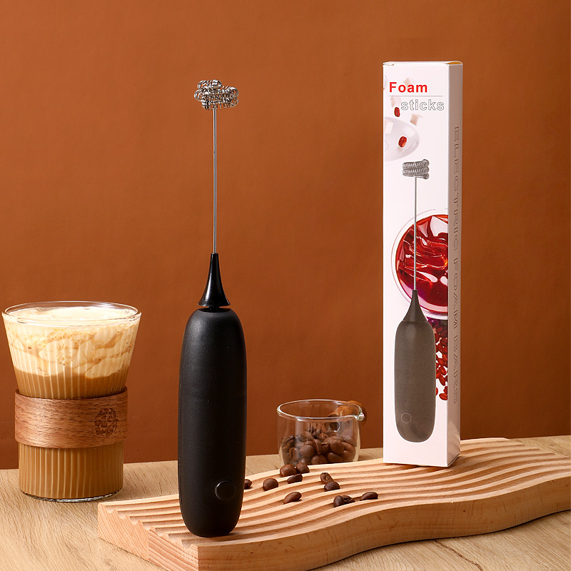Milk frother, wireless battery, milk mixer, blender, household small baking tool, handheld milk and coffee frother details Picture