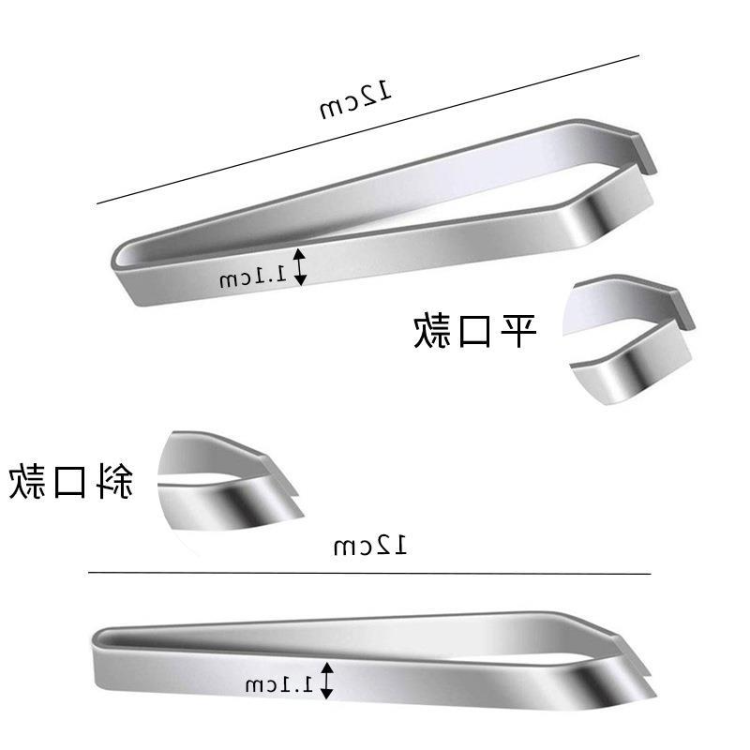 Multi-functional stainless steel hair remover, thickened bevel and flat mouth, household kitchen tool, fish bone and pig hair clip, food clip Specification image